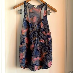 WILFRED silk racer back blouse